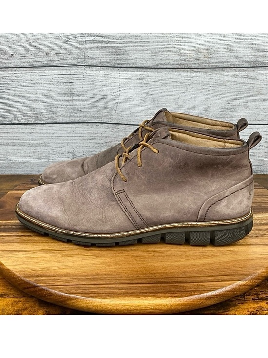 Ecco Men’s Jeremy Hybrid Chukka Boots Brown Nubuck Leather Shoe Size 12 EU 46 main image 10